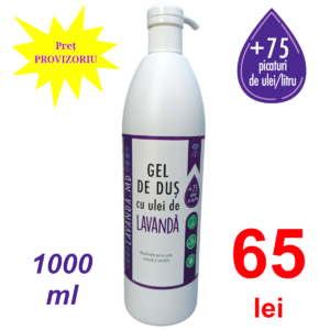 Gel de duș cu ulei de lavandă 1000 ml