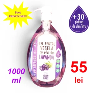 Gel pentru veselă cu ulei esențial de lavandă 1000 ml